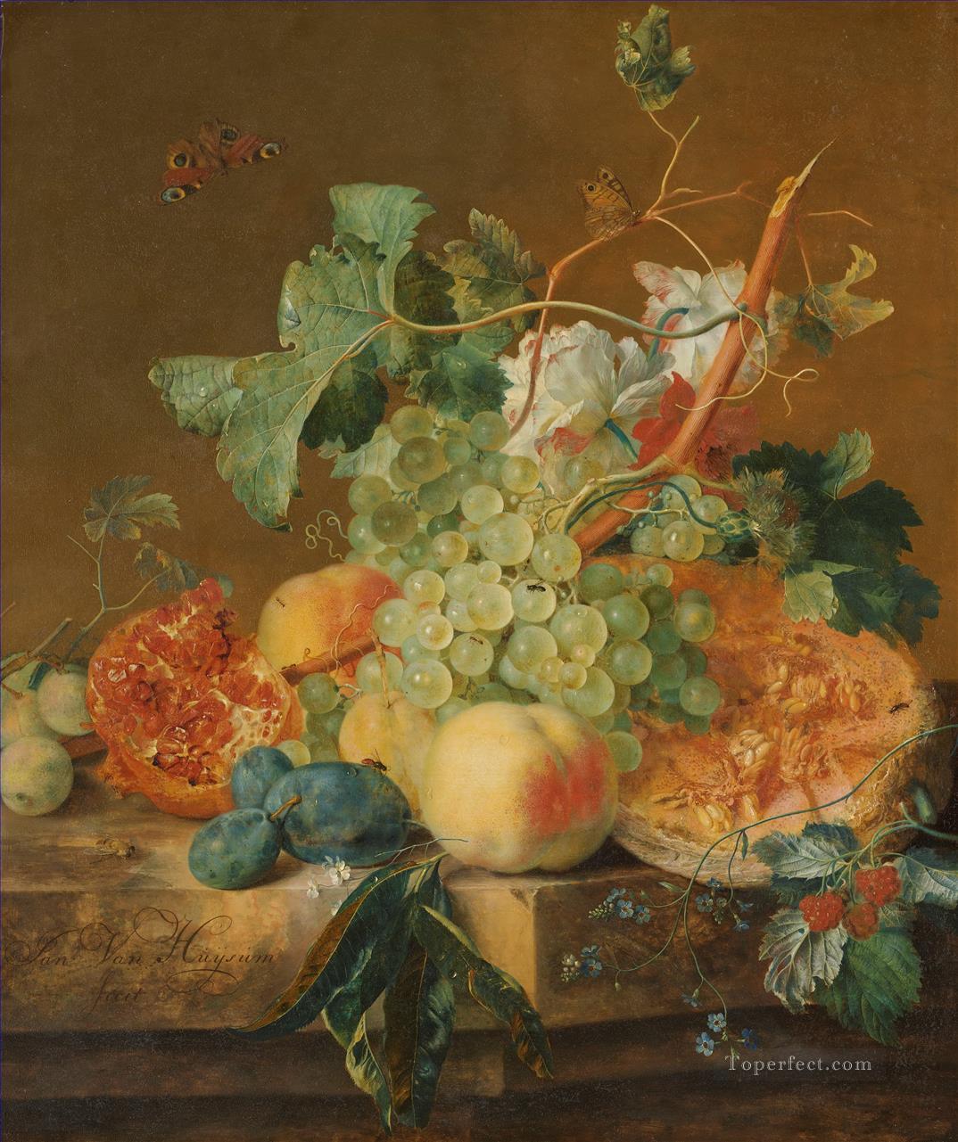 Still Life with Fruit Jan van Huysum Oil Paintings